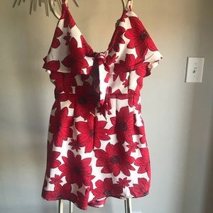 Women’s floral romper